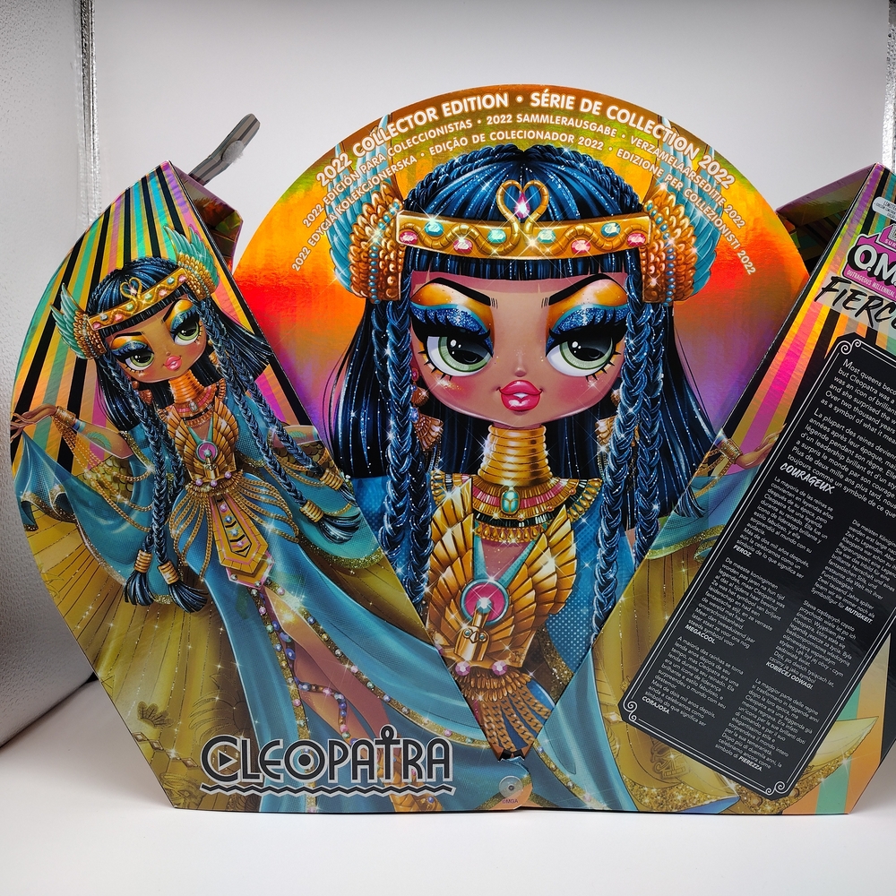 Blue and Gold Egyptian Doll with Ornate Accessories - Picture 3 of 5